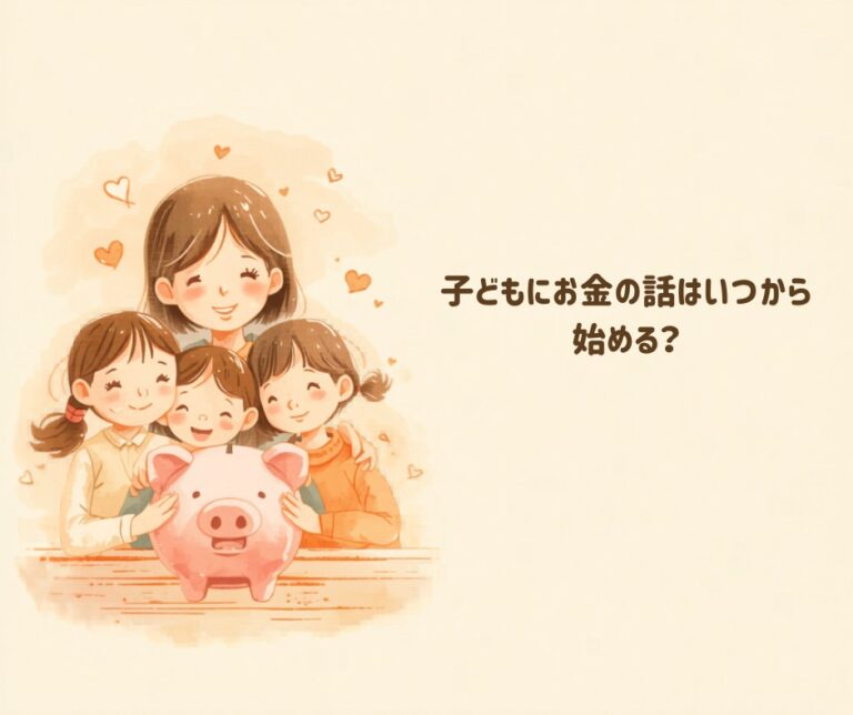 子どもにお金の話はいつから始める？3姉妹と実践してわかった「最初の一歩」