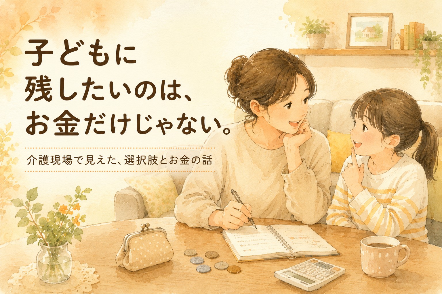 子どもに残したいのは、お金だけじゃない。