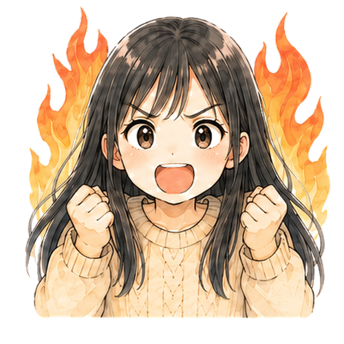 長女スタンプ：笑顔