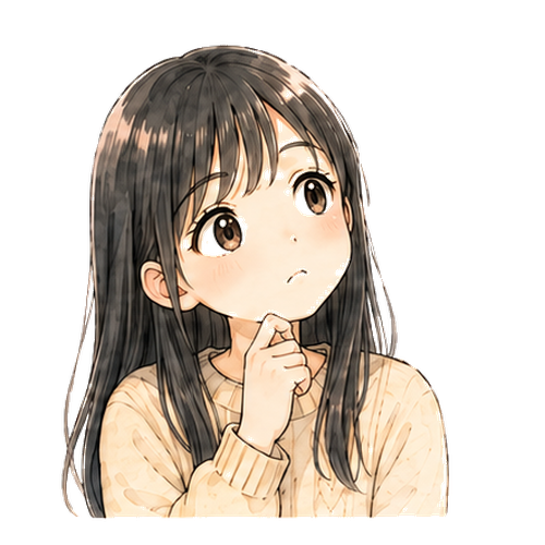 長女スタンプ：考え中