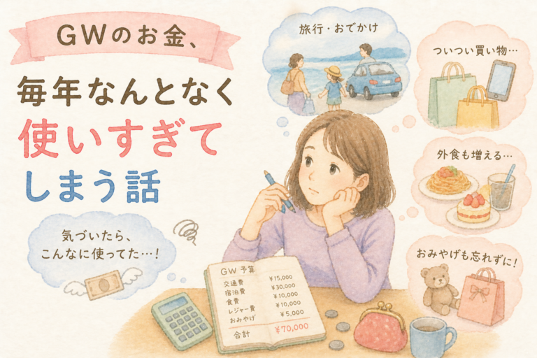 GWのお金、毎年なんとなく使いすぎてしまう話