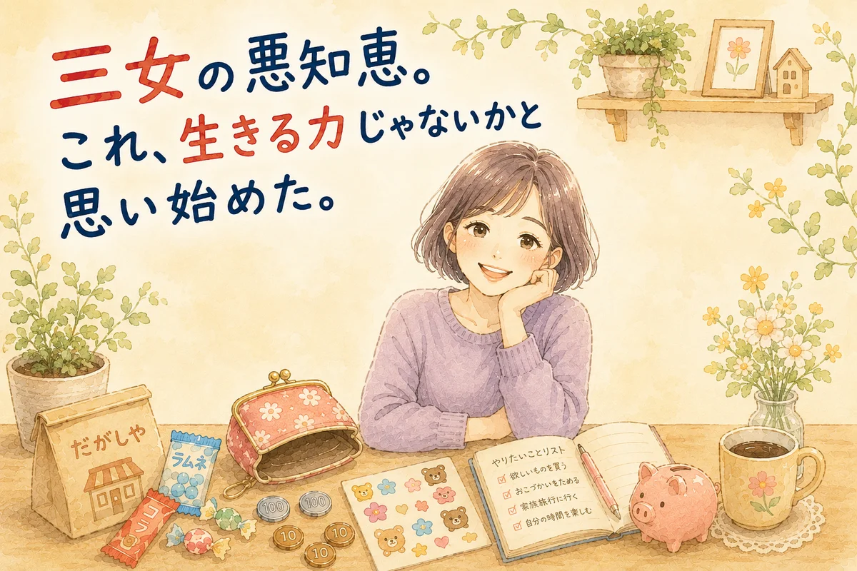 三女の悪知恵。これ、生きる力じゃないかと思い始めた。