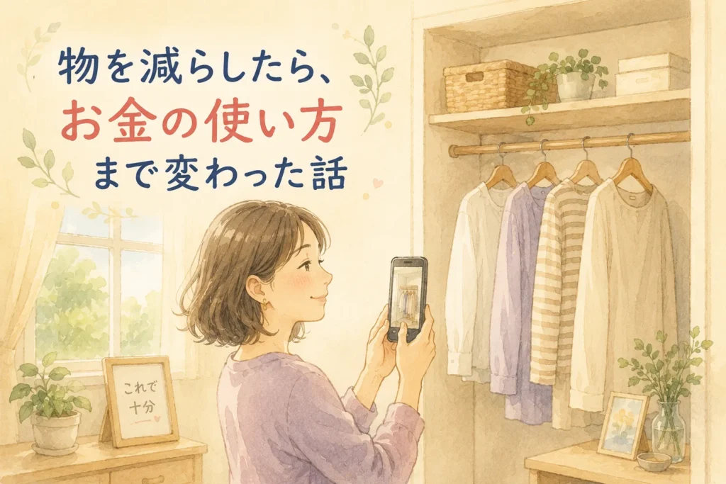 物を減らしたら、お金の使い方まで変わった話