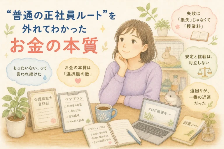 「普通の正社員ルート」を外れてわかったお金の本質