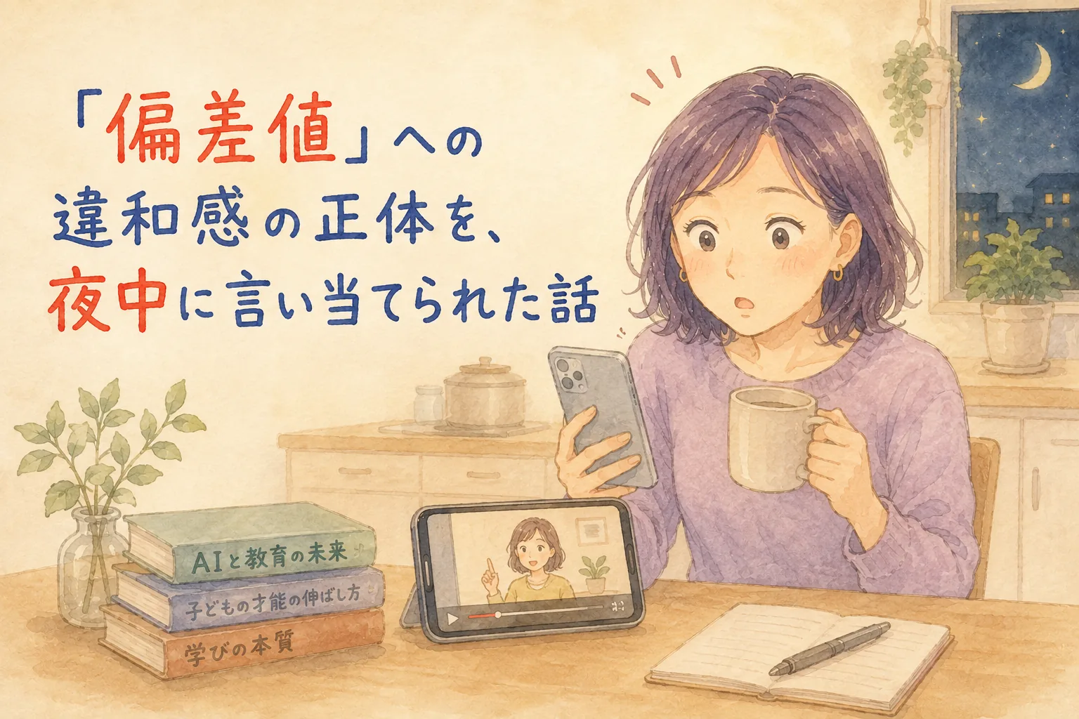 「偏差値」への違和感の正体を、夜中に言い当てられた話