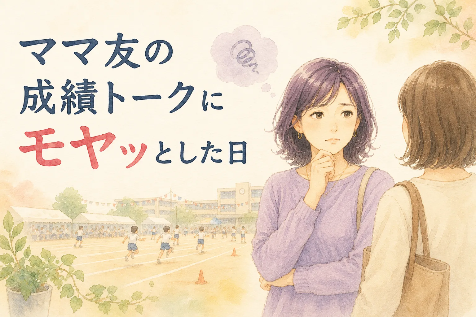ママ友の成績トークにモヤッとした日。子どもを比較に巻き込まないために考えたこと