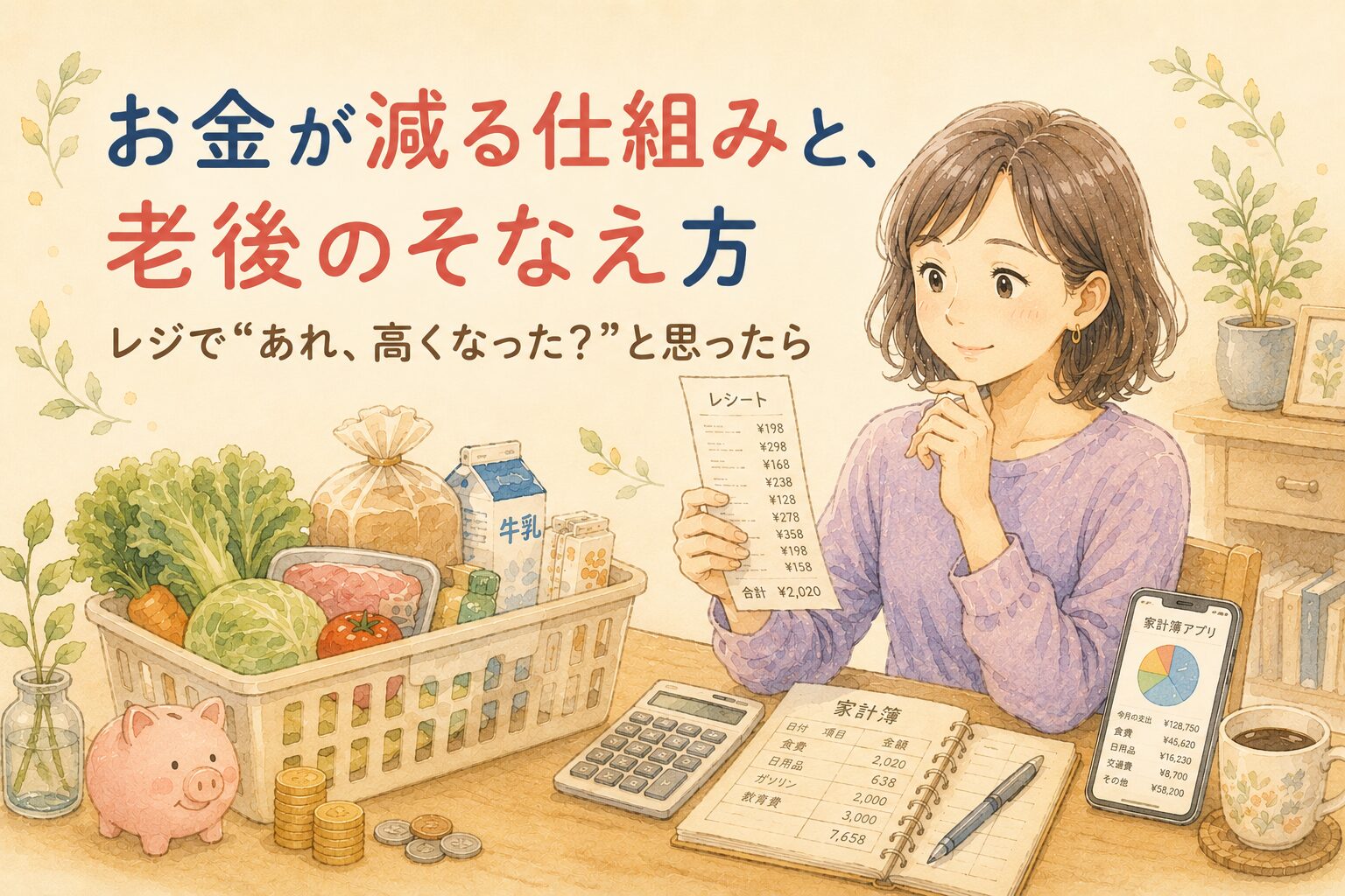 お金が減る仕組みと、老後のそなえ方
