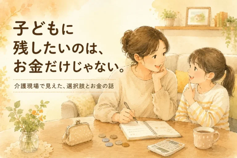 子どもに残したいのは、お金だけじゃない。