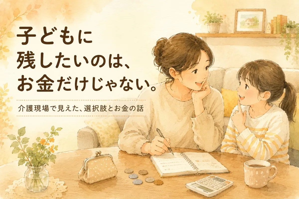 子どもに残したいのは、お金だけじゃない。