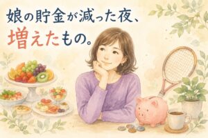 娘の貯金が減った夜、増えたもの。