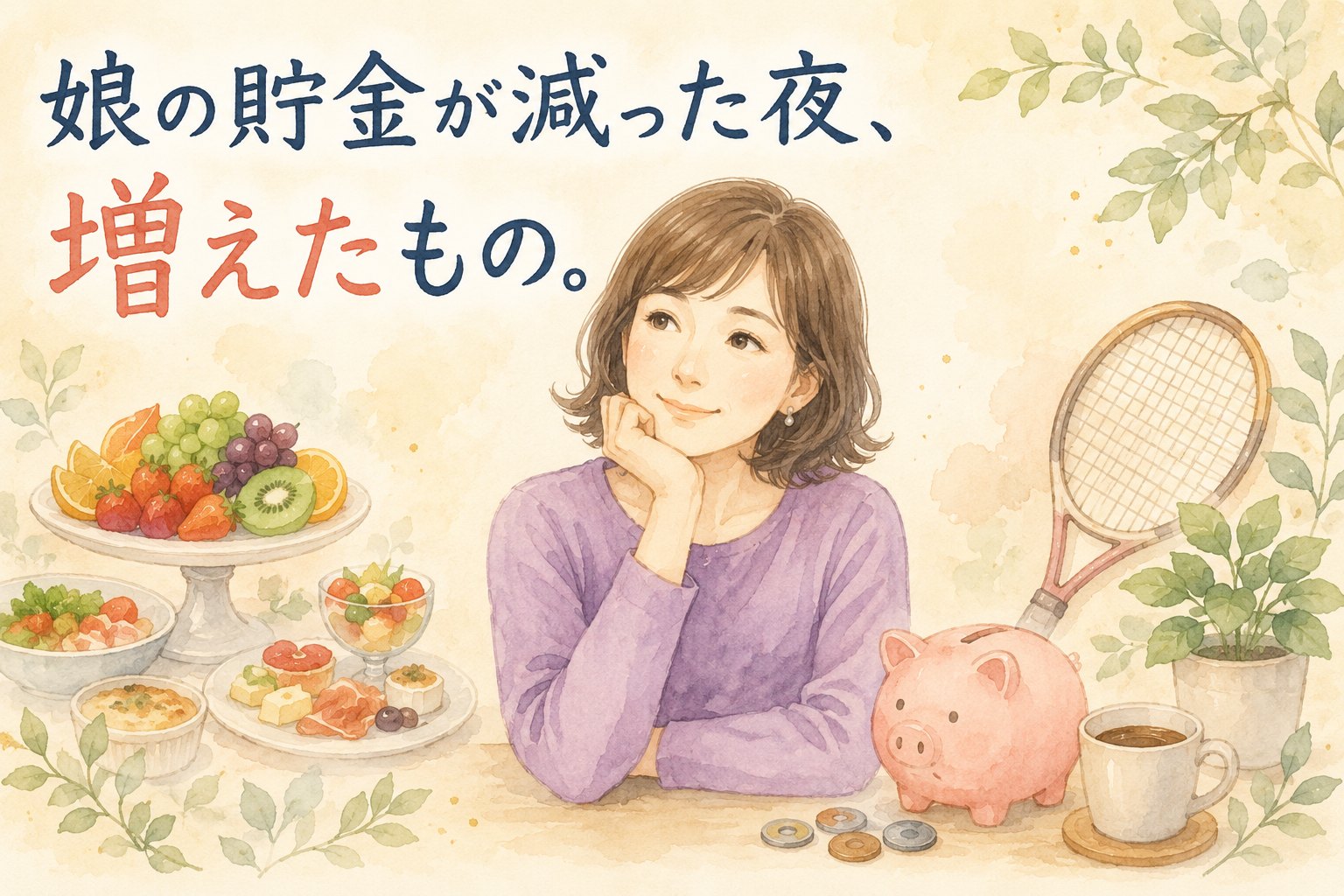 娘の貯金が減った夜、増えたもの。
