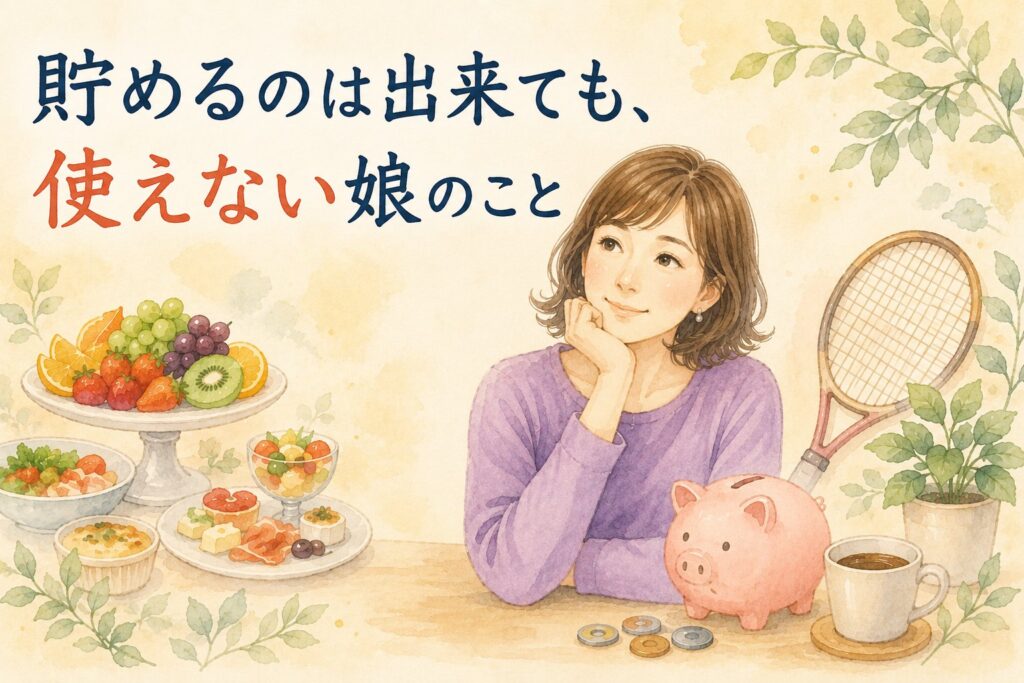 貯めるのは出来ても、使えない娘のこと