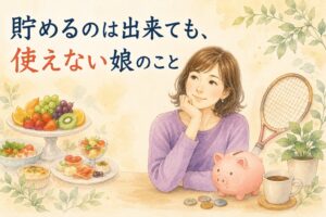 貯めるのは出来ても、使えない娘のこと