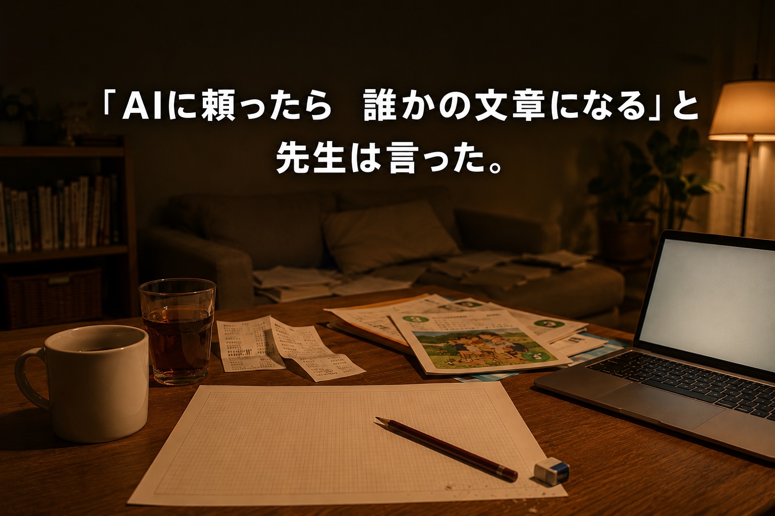 「AIに頼ったら誰かの文章になる」と先生は言った
