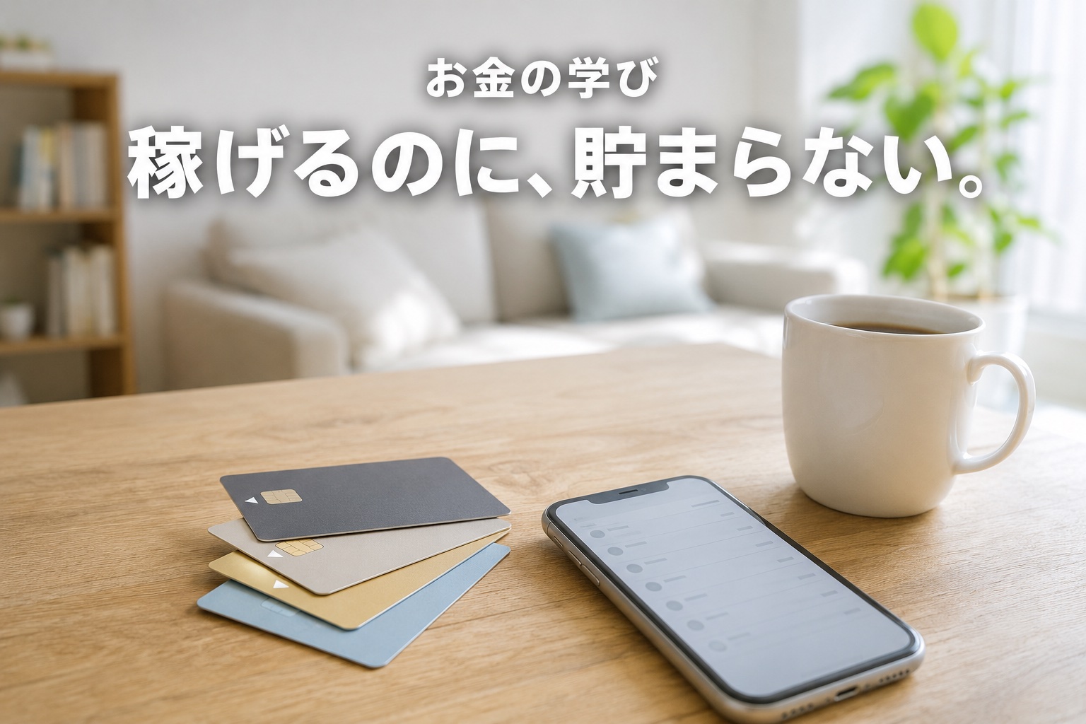 お金の学び「稼げるのに、貯まらない。」