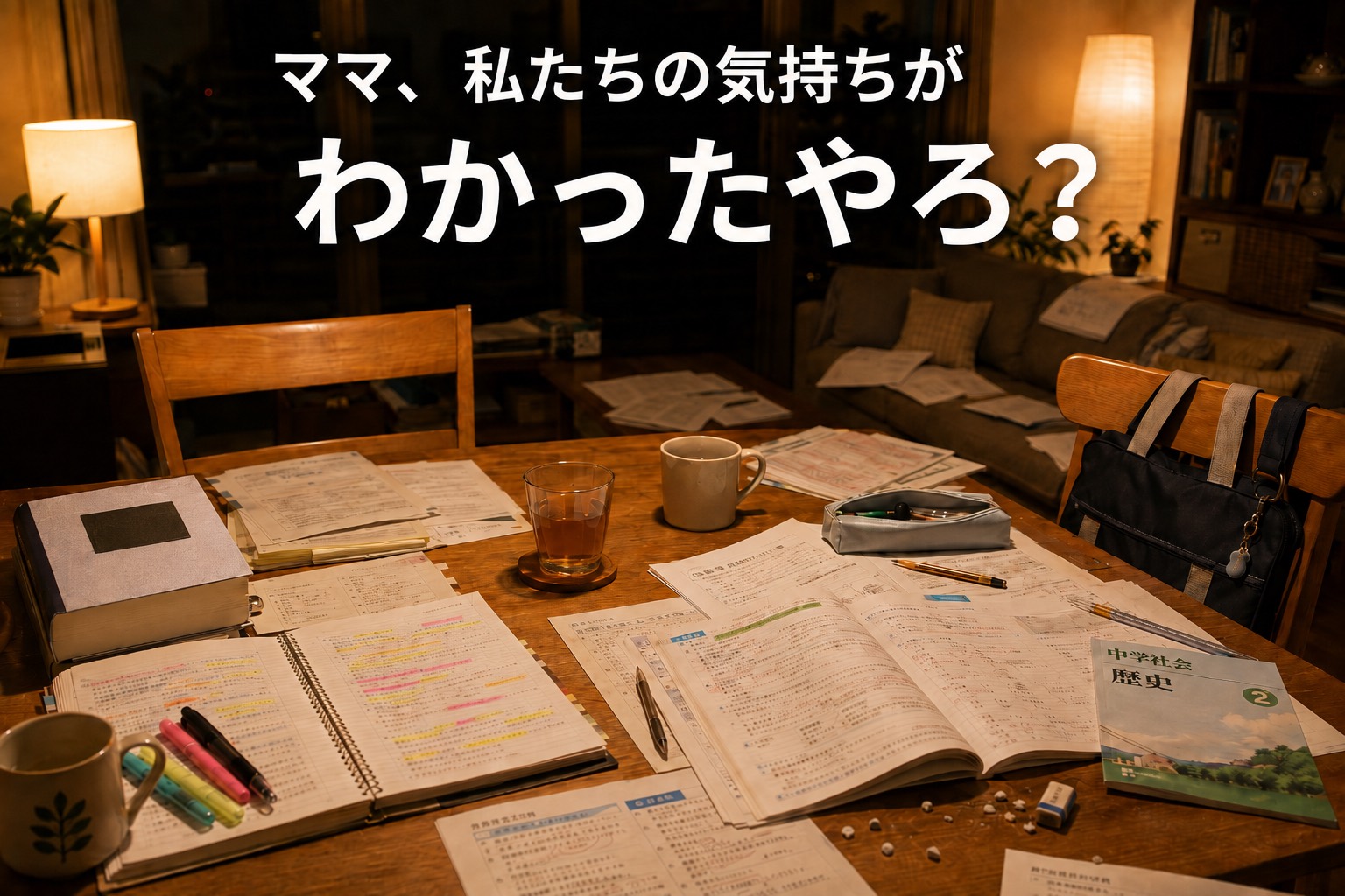 「ママ、私たちの気持ちがわかったやろ？」親も受験生になった夏
